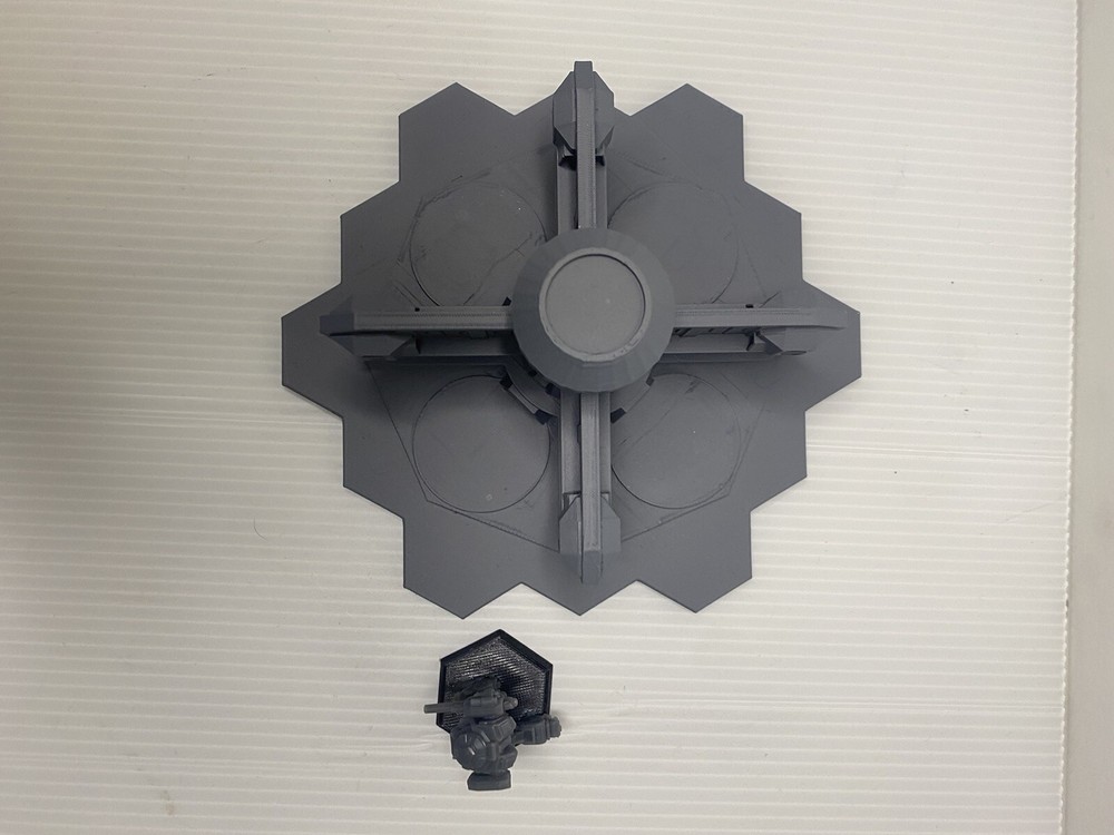 Lance Hanger w/ Hex Base, Tabletop War Game Terrain Battletech (6mm)