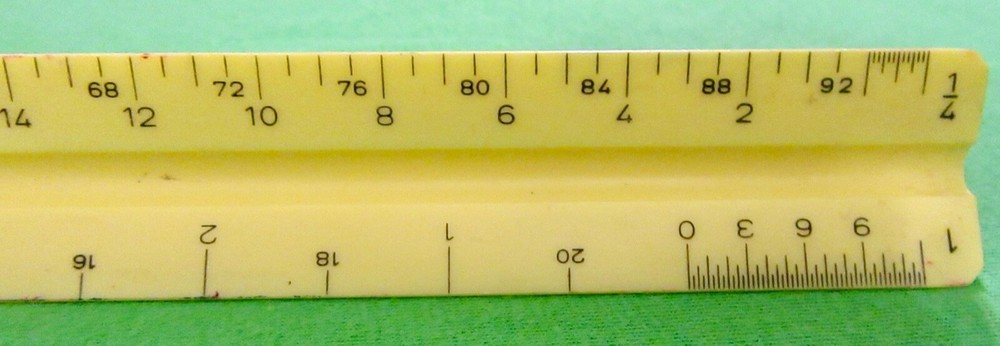 Vintage Triangle Architect Ruler Made in West Germany