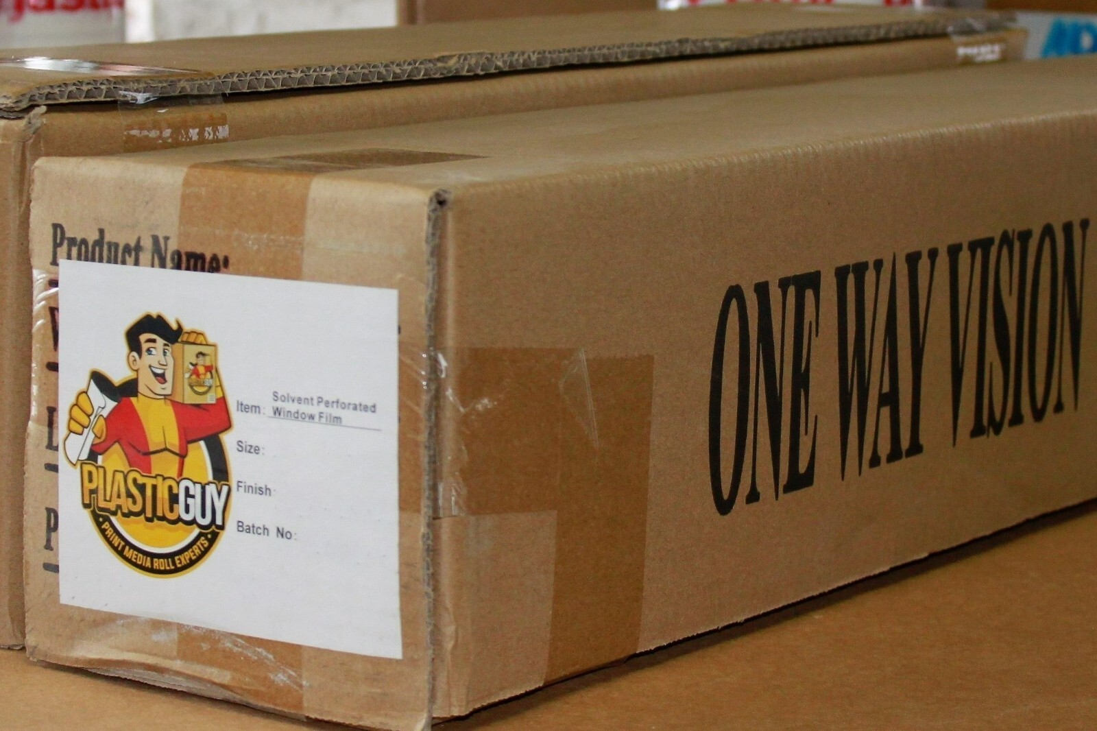 Window Perf White & Black Print Vinyl One-Way Vision Decal 70/30 Solvent & Latex