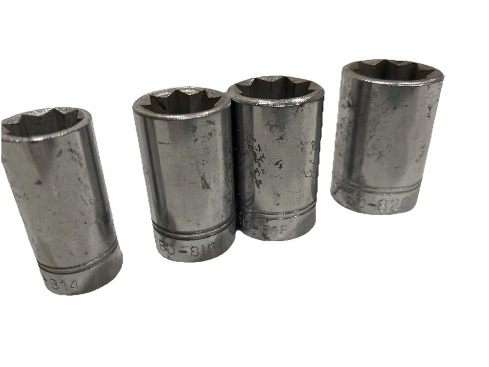 Williams Tools BD814 BD816 BD818 BD-820 3/8" Drive Shallow Socket, 8-Point