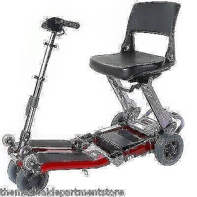 Luggie Standard - Compact Lightweight Foldable Scooter, 4-Wheel Mobilty Scooter