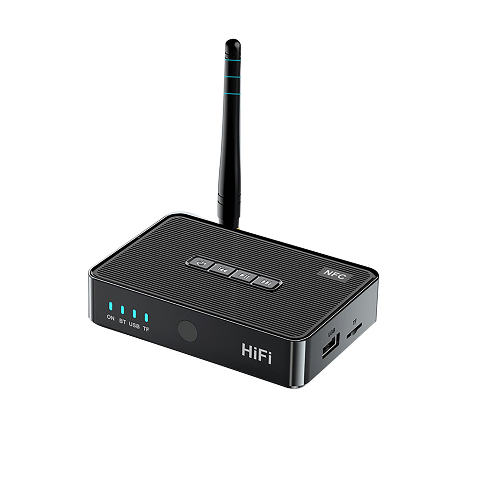 3in1 Bluetooth 5.1 Receiver Wireless NFC to RCA Stereo Audio Amplifier Adapter E