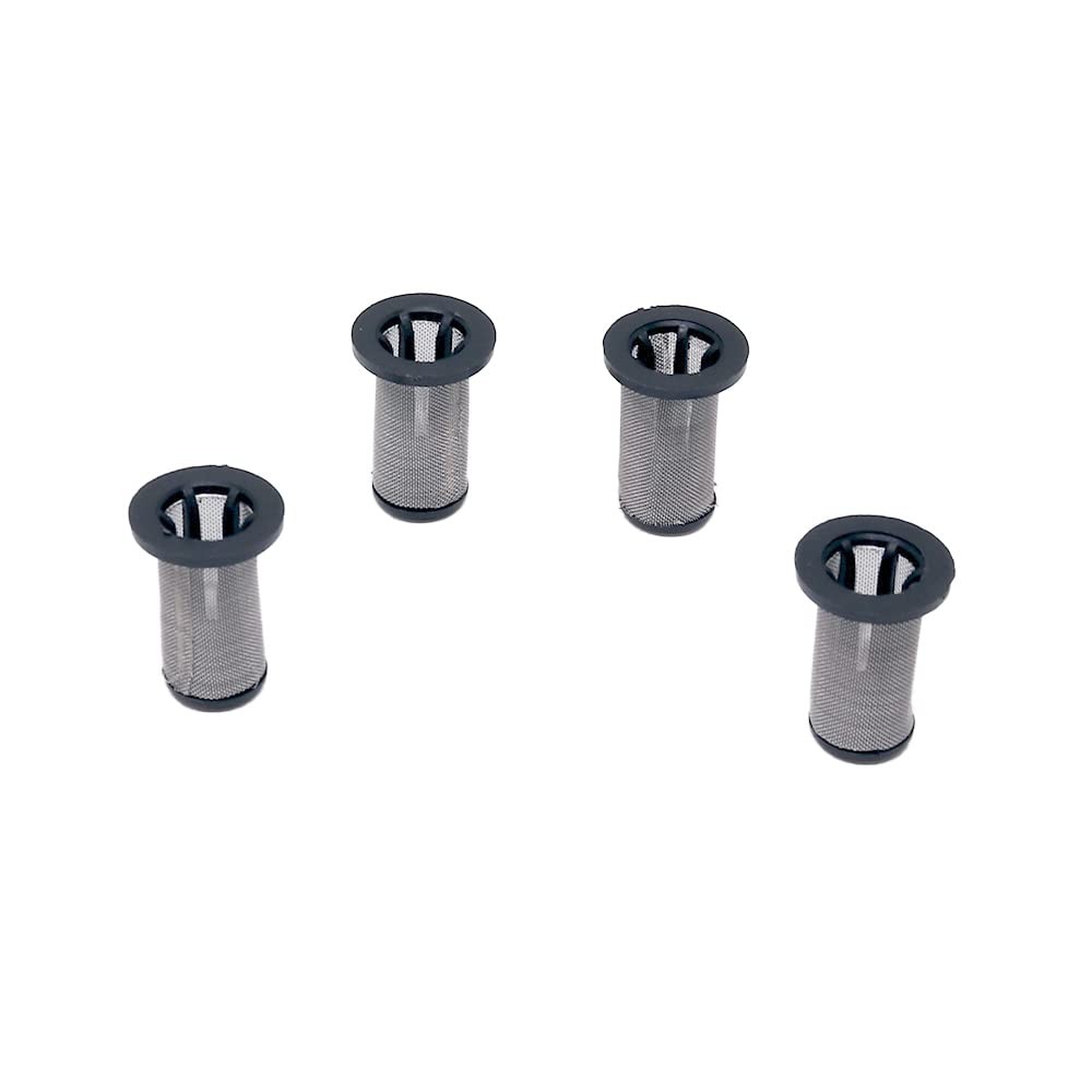 Broadcast Spray Boom Nozzle Strainers 100 Mesh, Black, 4 Pack