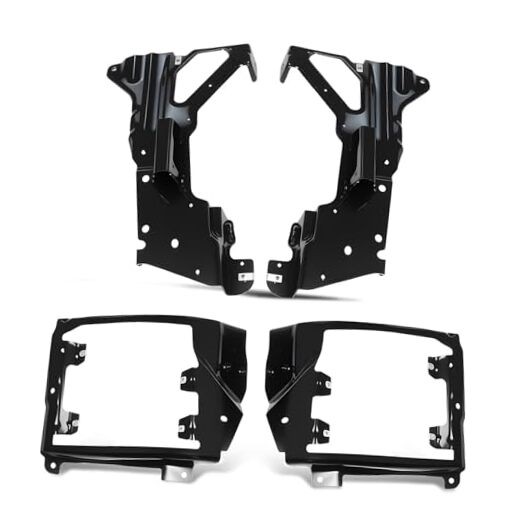 4PCS Front Inner and Outer Bumper Bracket Set Compatible with 2016-2019