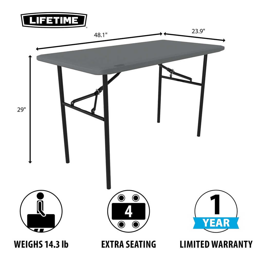 4-Foot Essential Folding Table