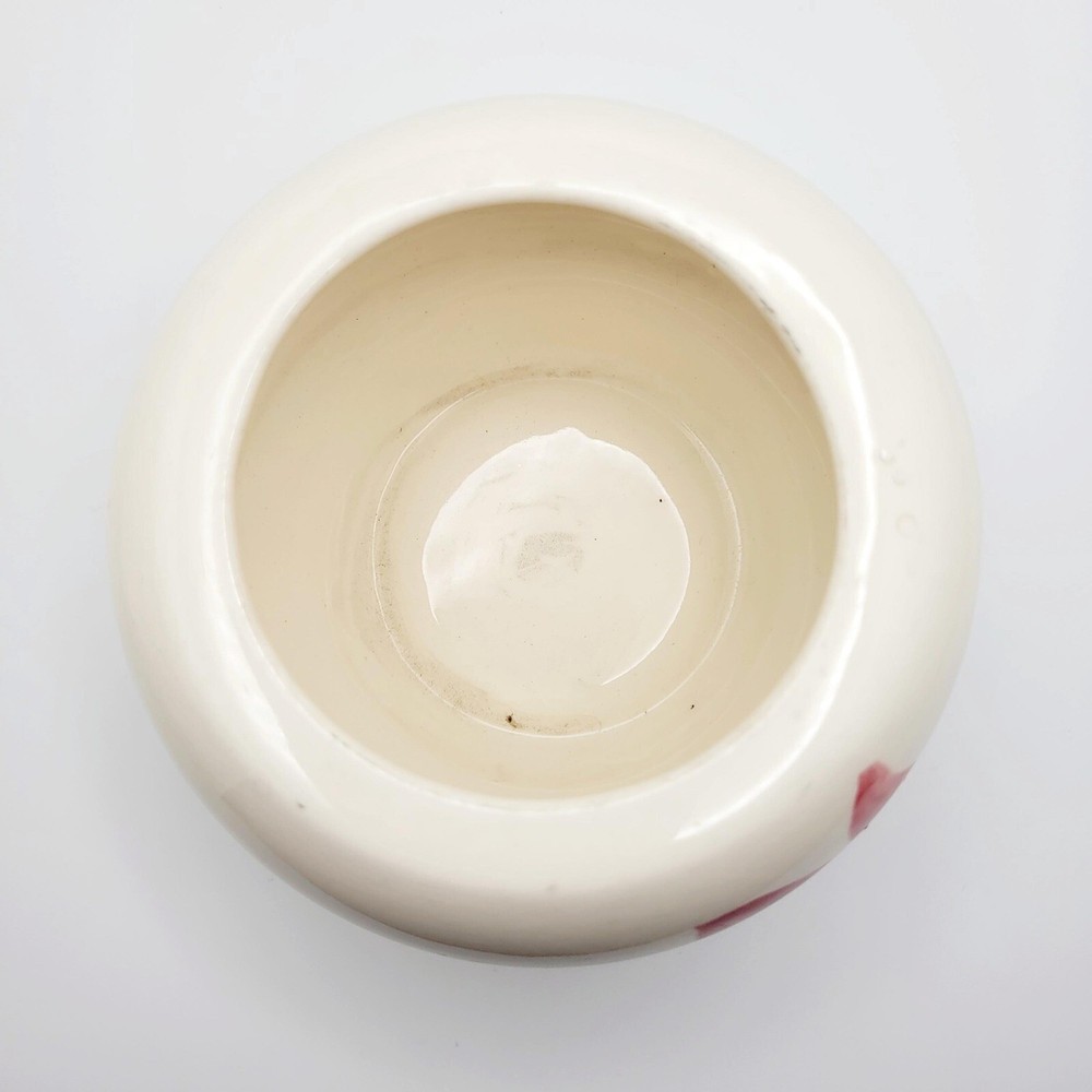 Vintage Handpainted Sugar Bowl Planter Floral