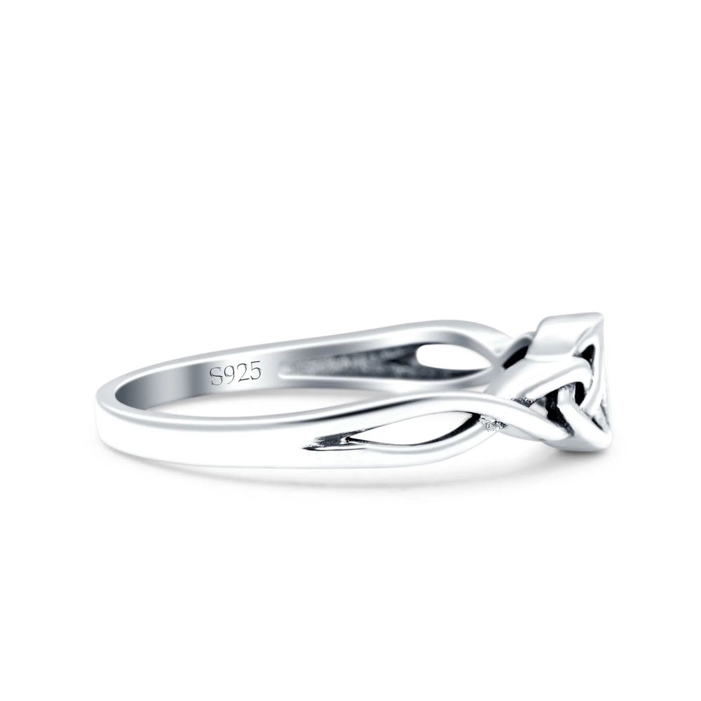 Celtic Oxidized Band Solid 925 Sterling Silver Oxidized Thumb Ring