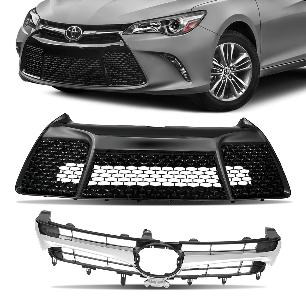For 2015-2017 Toyota Camry Front Bumper Grille SE XSE Assembly Grill Set 2pcs