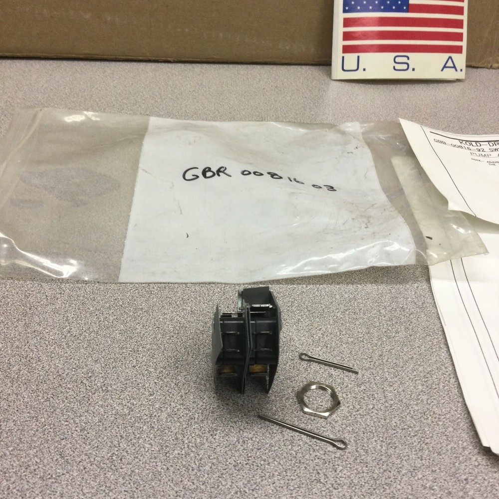 Kold Draft Ice Machine GBR 0081603 pump & Defrost switch