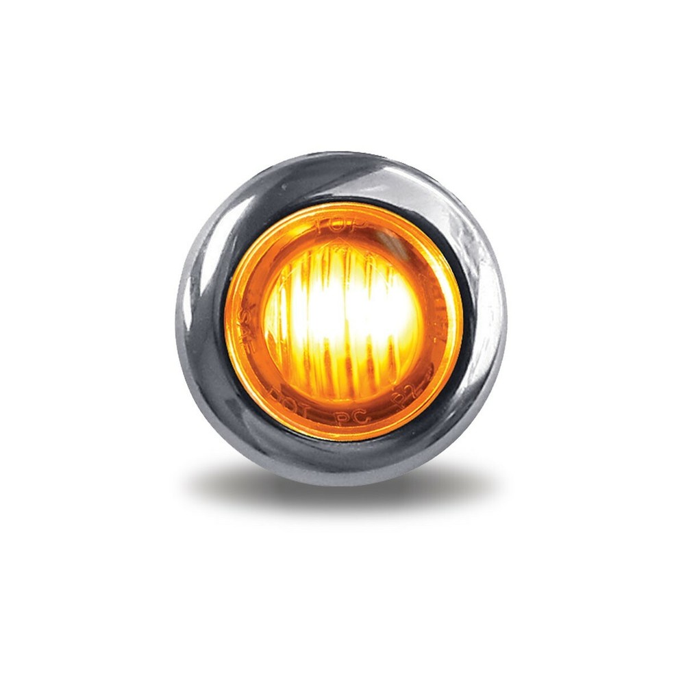 3/4" ROUND AMBER LED MARKER LIGHT