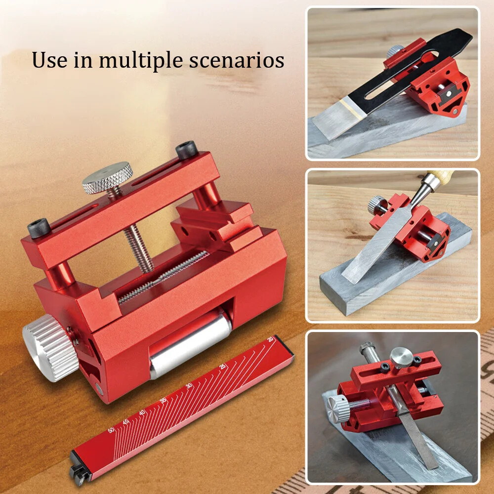 Edge Sharpening Jig Chisels Flat Chisel Tools Sharpening Guide Kit Non-Slip Jigs