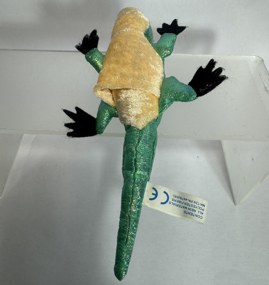 Mary Meyer Iridescent Iguana Finger Puppet Lizard Rainforest Puppet