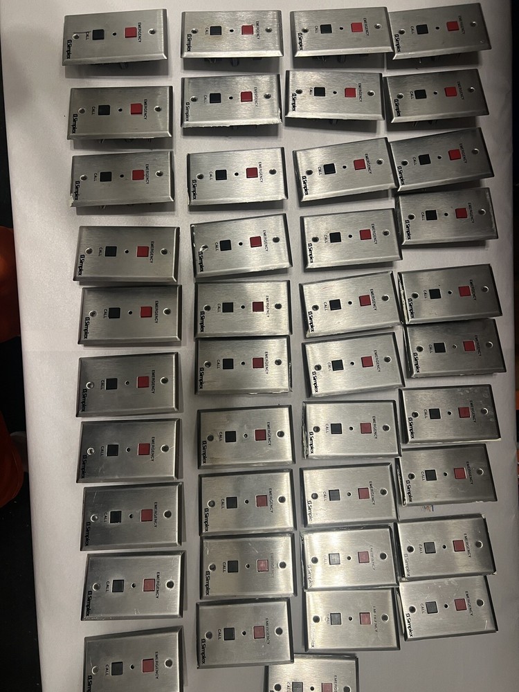 Valcom V-2970 (branded Simplex) Emergency/call Push Button - Single Gang (Qty 1)