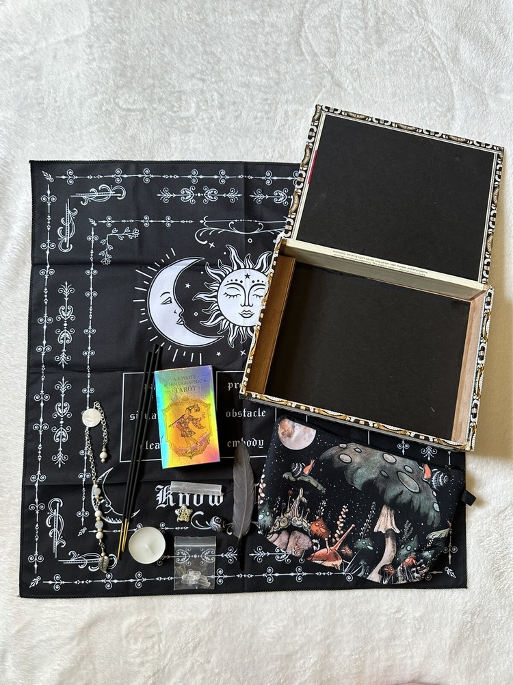 Tarot Card Deck Gift Set Pendulum Alter Box