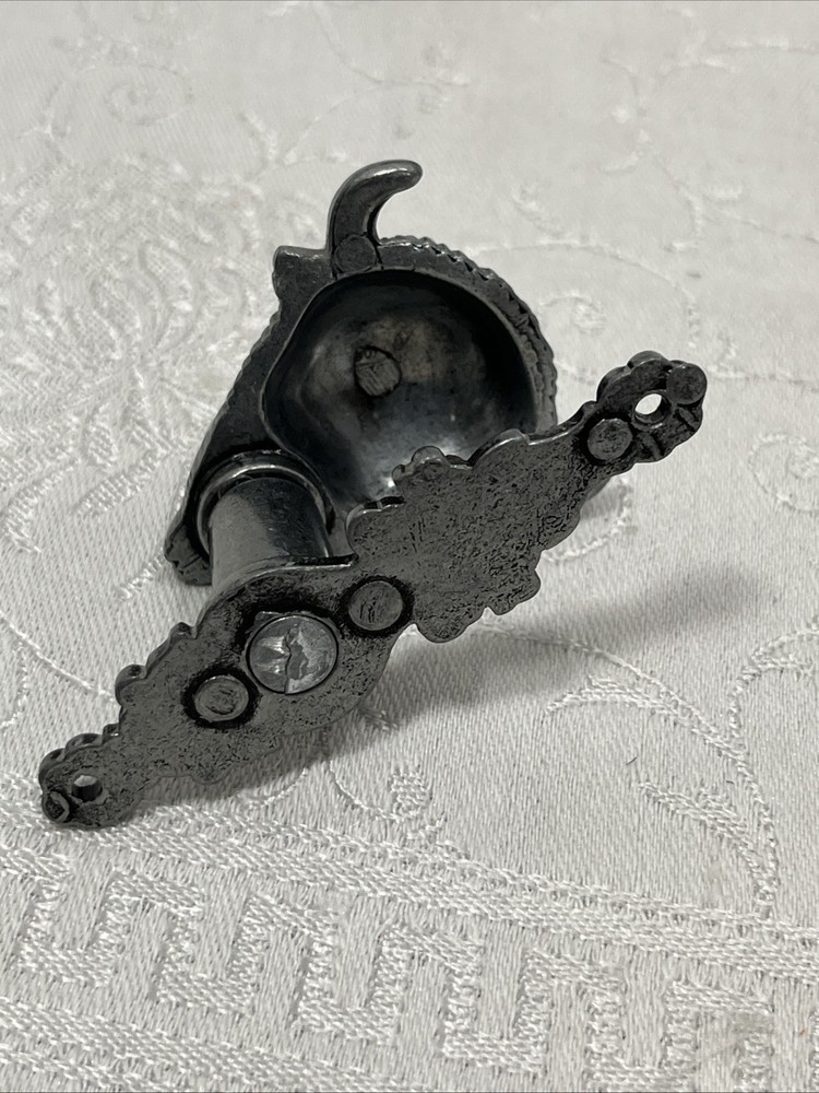 2 Buffalo Bison Wall Hook Keys Coats Single Hook Drawer Pull Pewter Ranch Spain