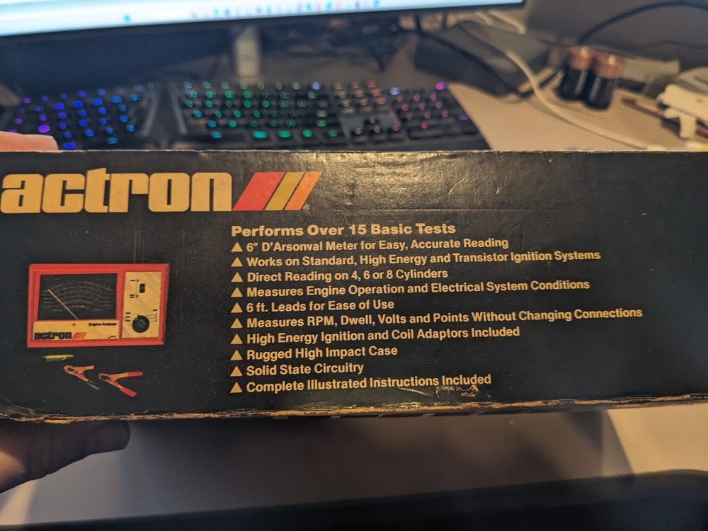 Actron Engine Analyzer Model 615 Style 6315 includes manual