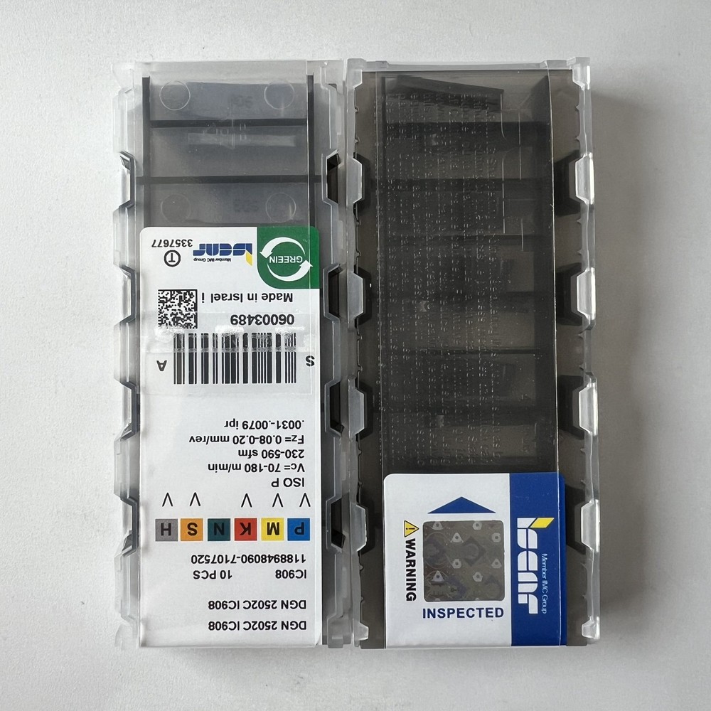 ISCAR / DGN2502C IC908 / Industrial indexable carbide inserts 10 Pcs