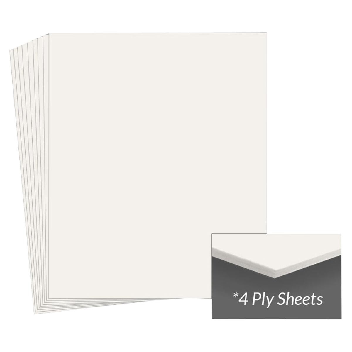 Archival Methods Conservation Mat Board, 32x40", 4 Ply, Pearl White, Package of