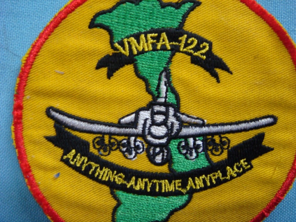 VIETNAM WAR PATCH, USMC MARINES FIGHTER ATTACK SQUADRON VMFA-122