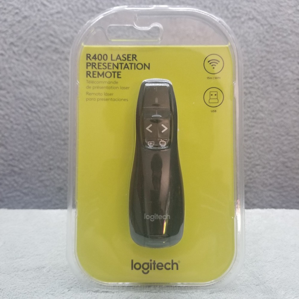 Logitech R400 Laser Presentation Remote - Black