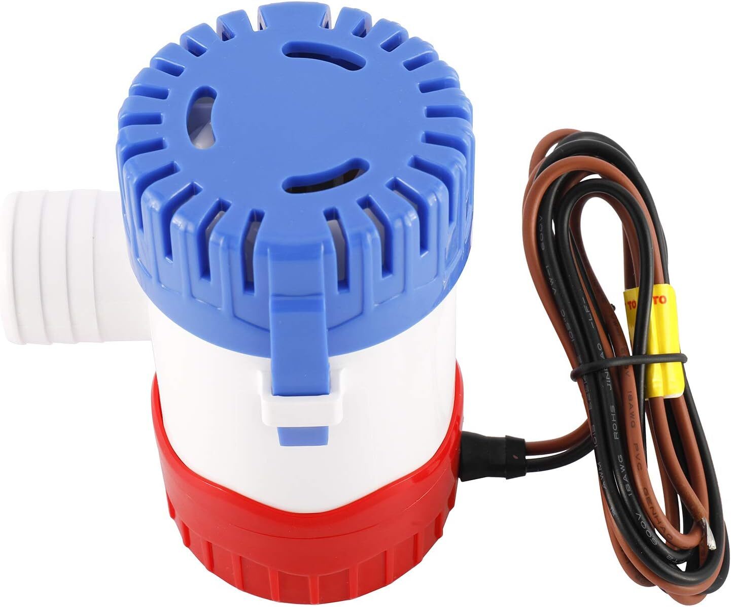 1100GPH 12V Electric Marine Submersible Bilge Sump Water Pump Boat 1-1/8" Hose
