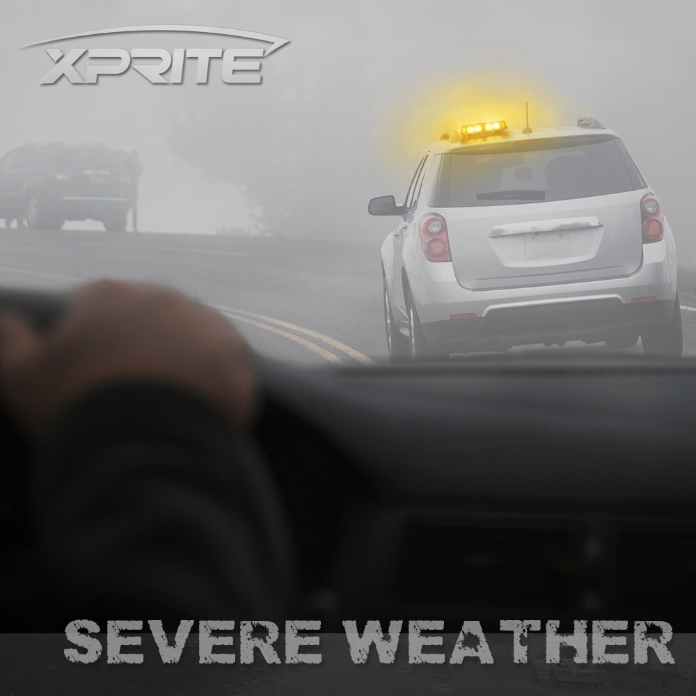 Xprite 36 LED Strobe Beacon Light Rooftop Flash Emergency Hazard Amber snow plow