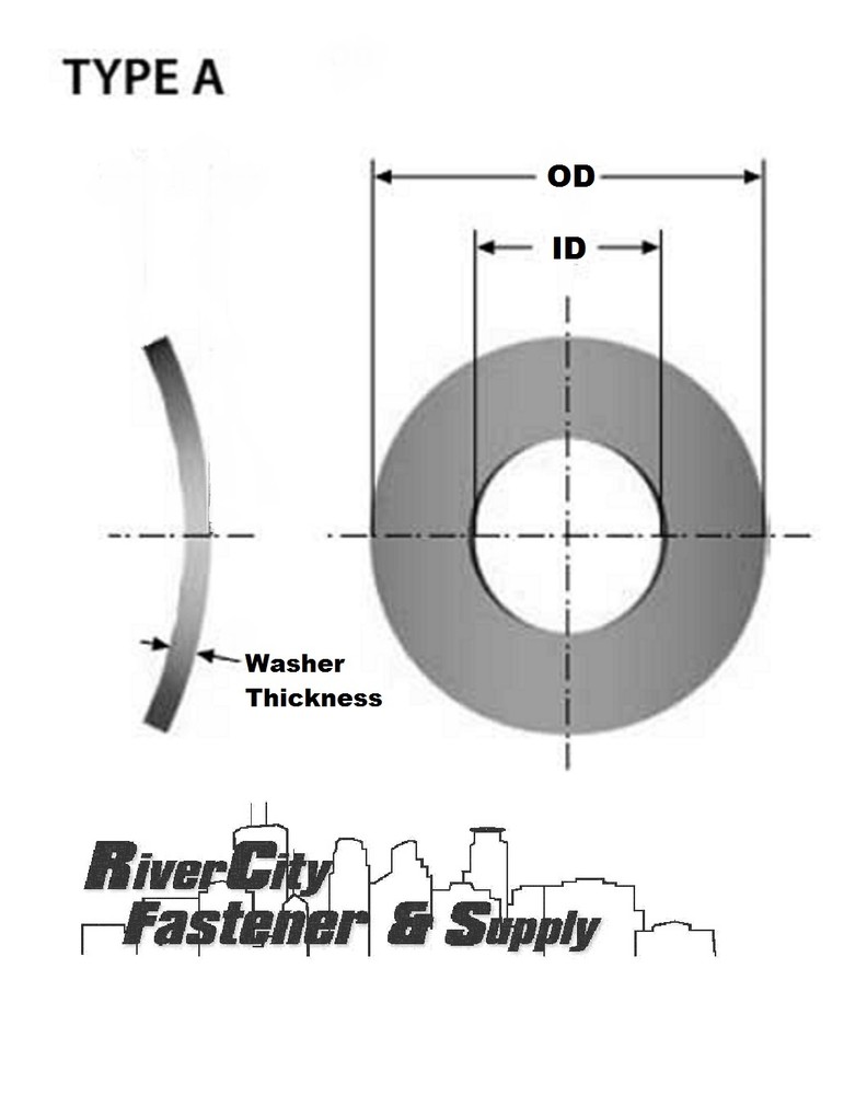 (25) #10 Wave Washers Steel Type A