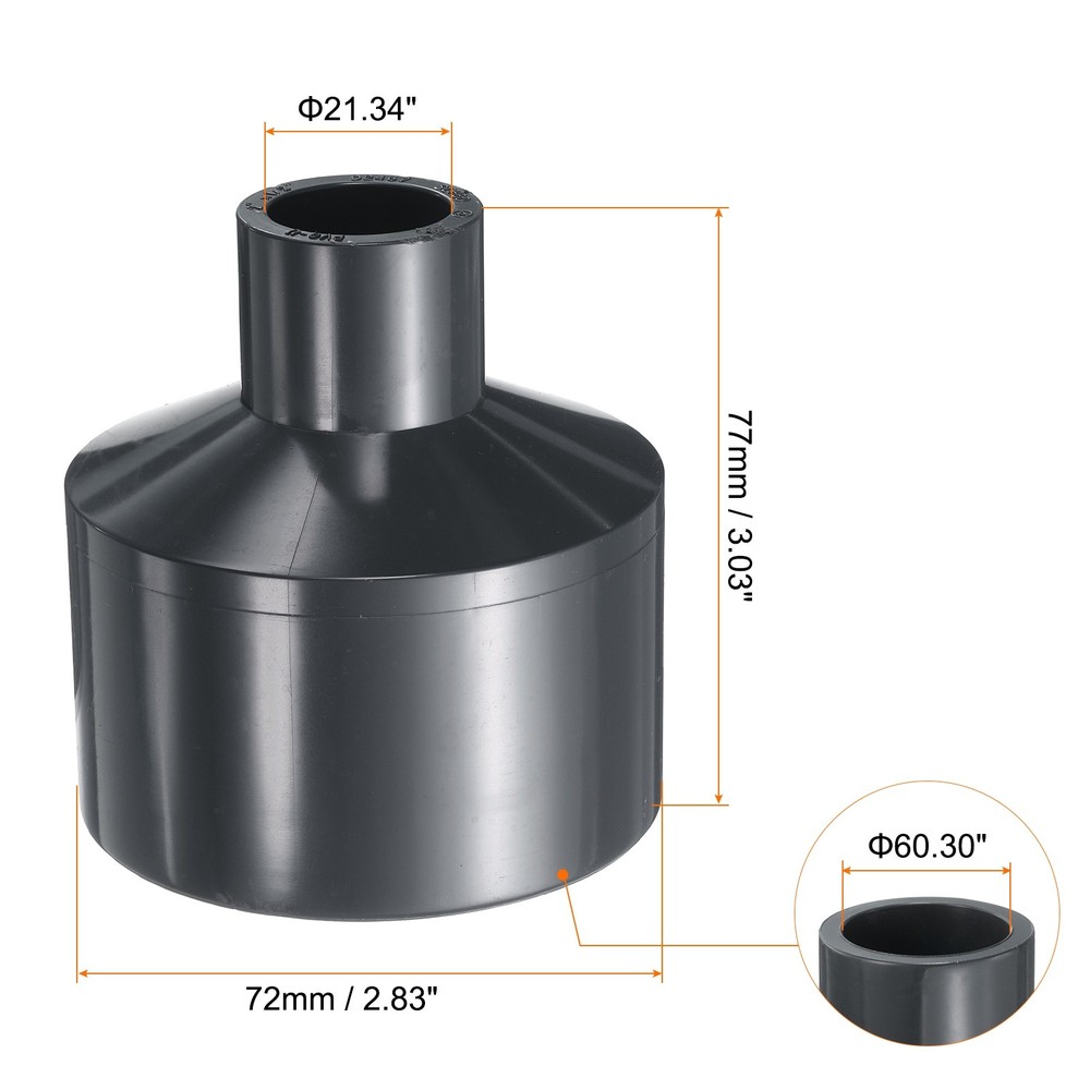 3pcs Reduce Coupling 2 x 1/2" Increaser/Reducer Coupling Pipe Fitting