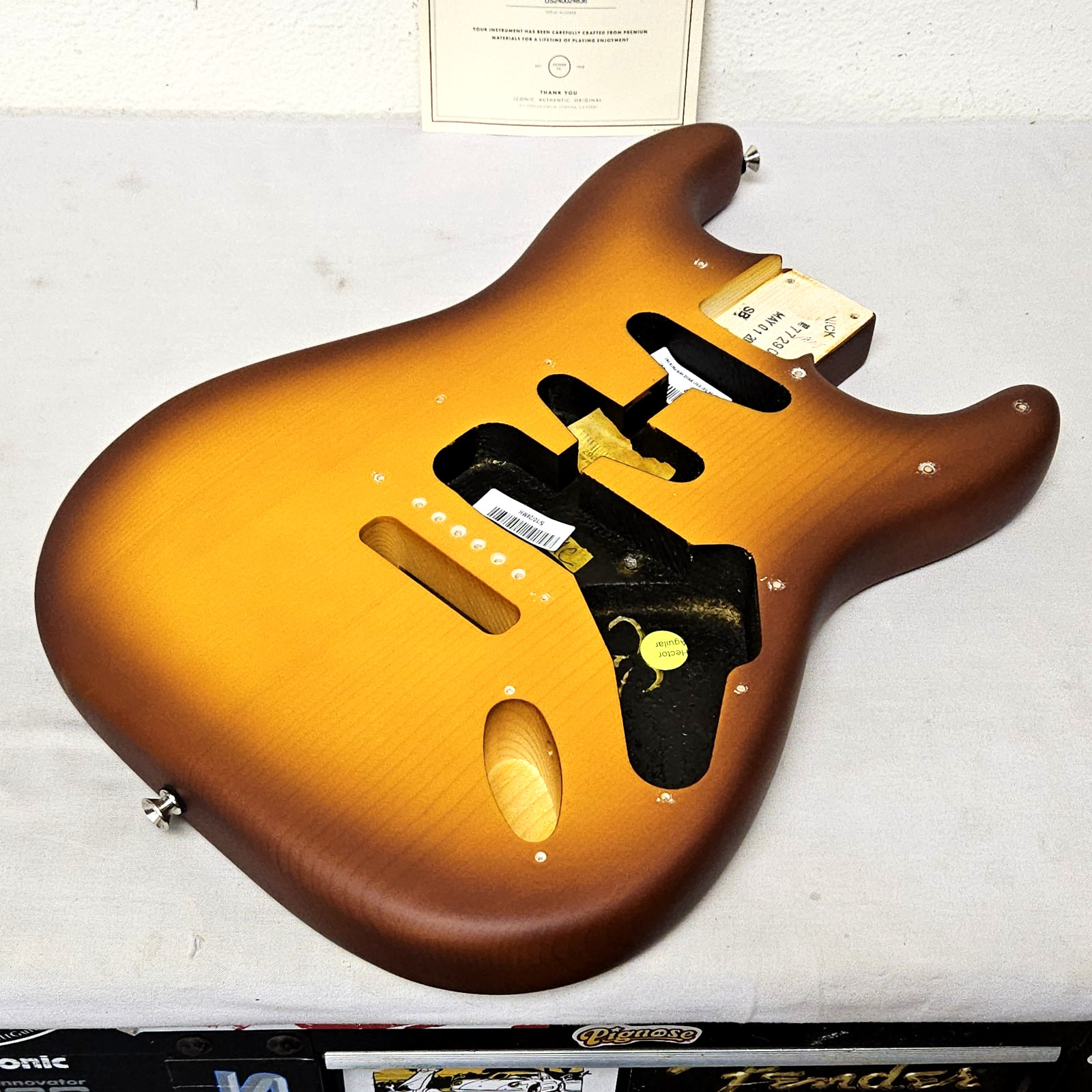 Fender American Performer LE Timber Strat Spruce Body Satin Sunburst USA Guitar