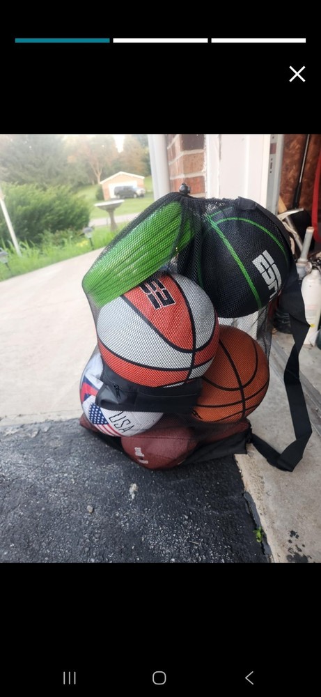 Black Mesh Sports Backpack Drawstring NEW