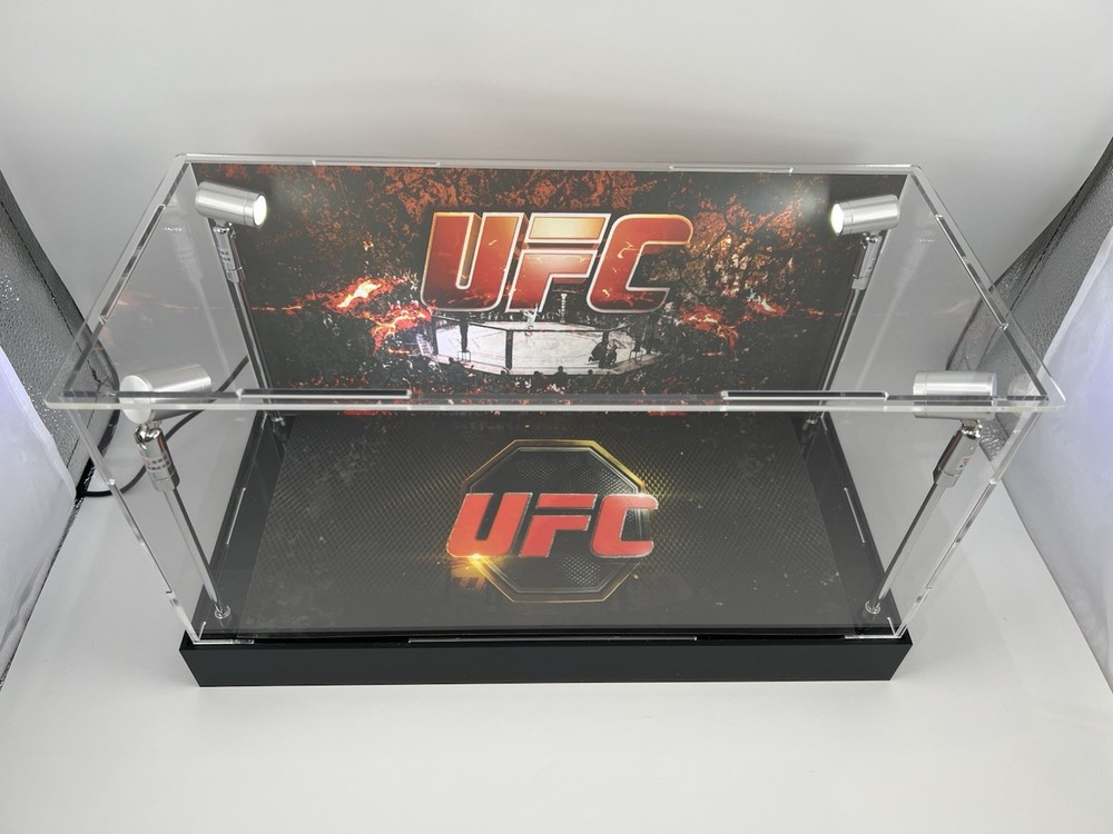 UFC Custom 2-3 PSA Card Display Case W/ LED Lights