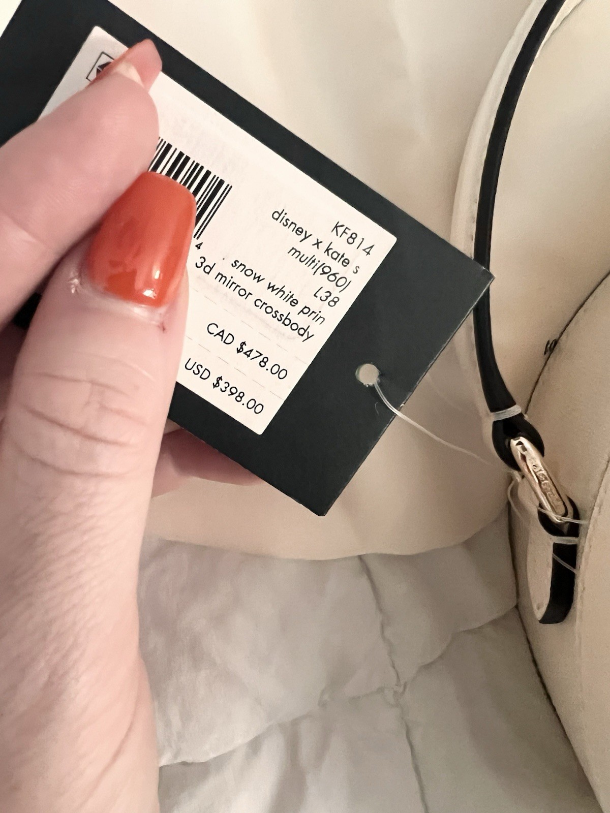 Kate Spade Disney Snow White 3D Mirror Small Crossbody Handbag