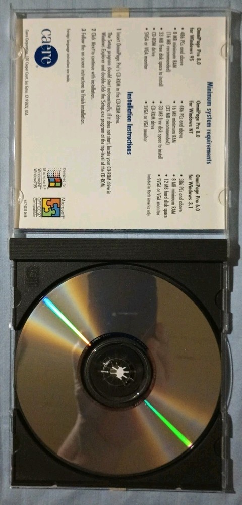 OmniPage Pro 8.0 CD-ROM for Windows