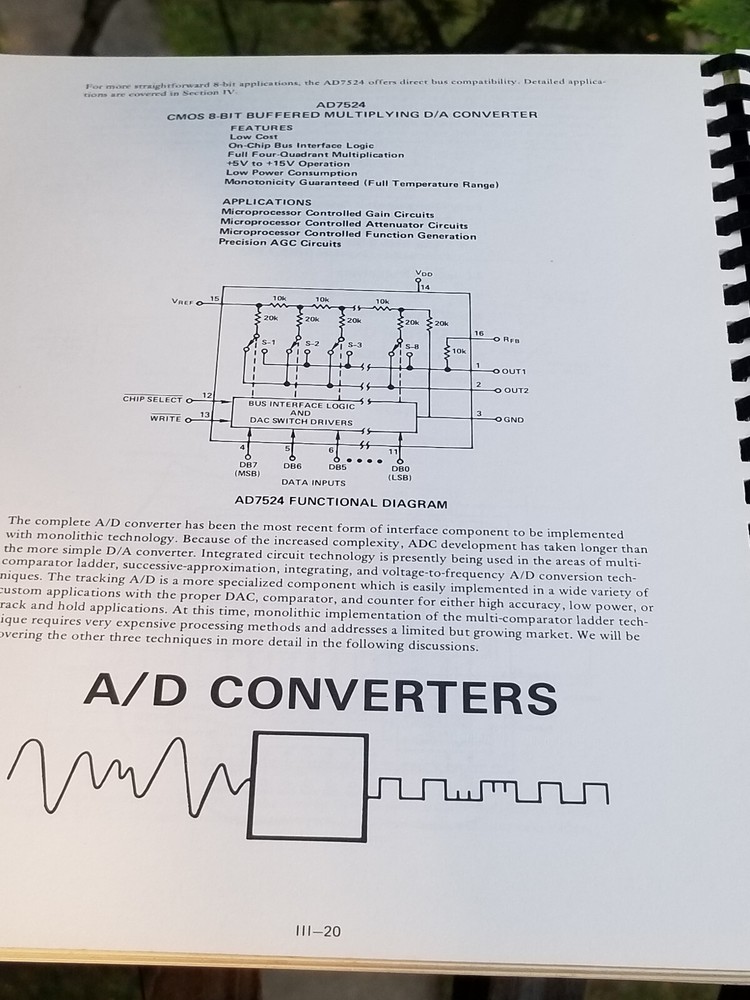 VINTAGE ELECTRONICS BOOK DATA AQUISITION SYSTEM ANALOG DEVICE INTEGRATED CIRCUIT
