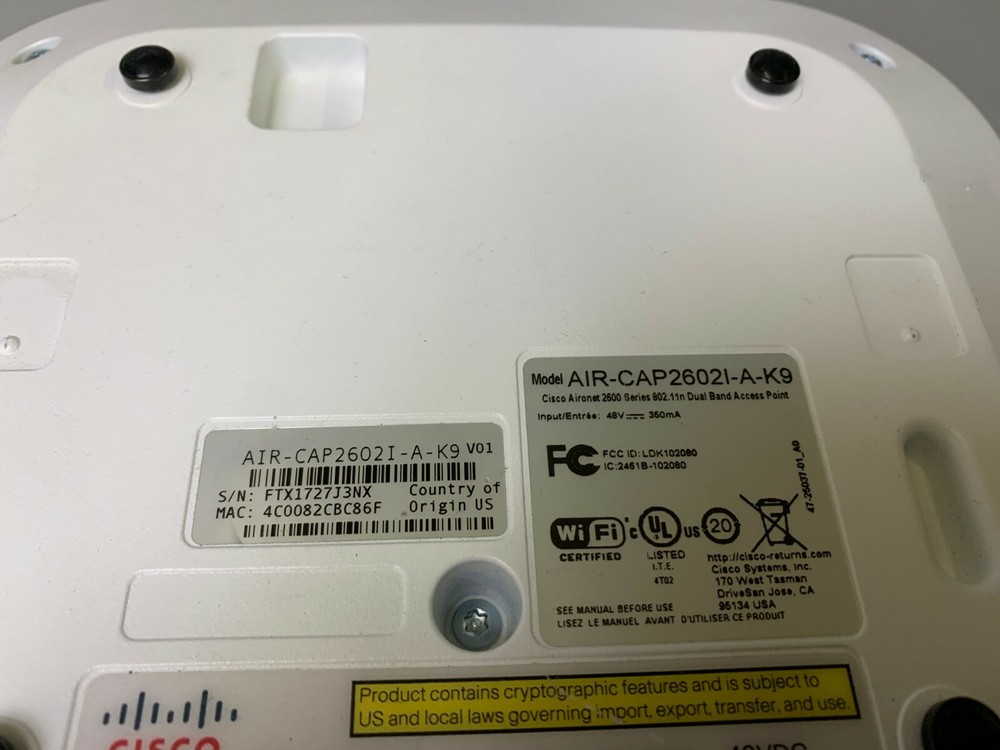 Cisco AIR-CAP2602I-A-K9 - Wireless Access Point - Same Day Shipping