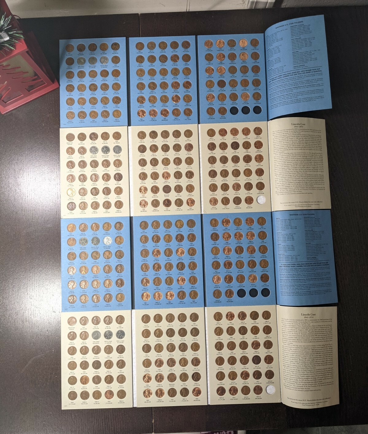 One Completed Lincoln Head Cent Collection - Book Number 2 Album 1941-1974 P,D,S