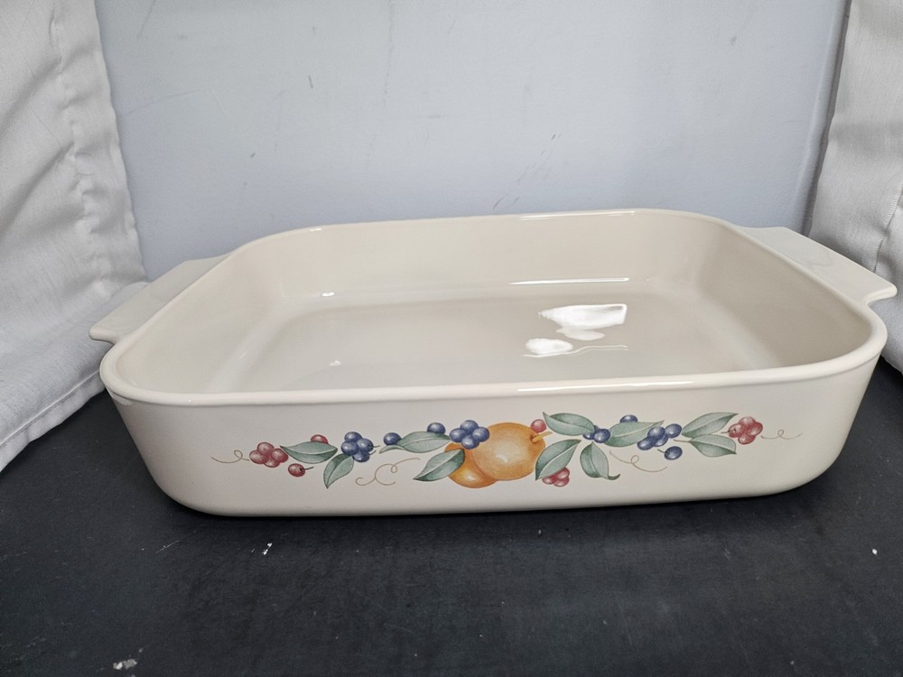 Corning Ware Abundance 4 Quart Open Roaster Excellent