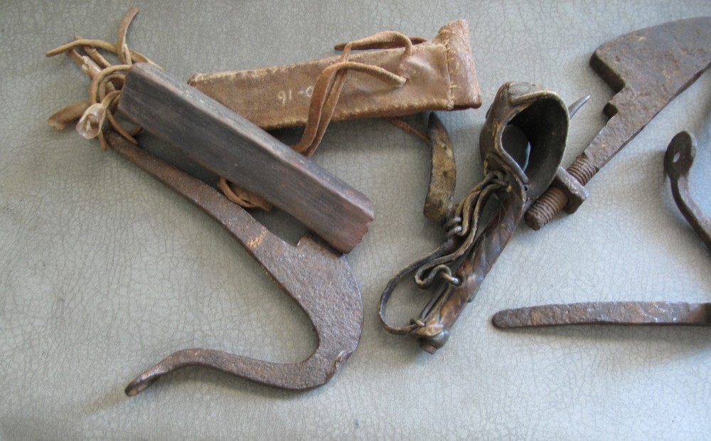 Primitive Antique Tools w/Stone.