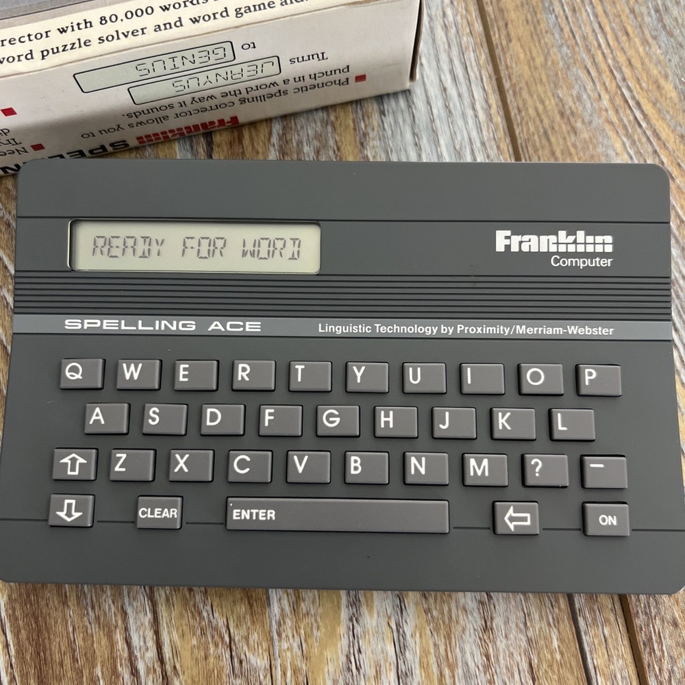 Franklin Spelling Ace Computer SA-98a -Tested Working Condition Vintage Webster