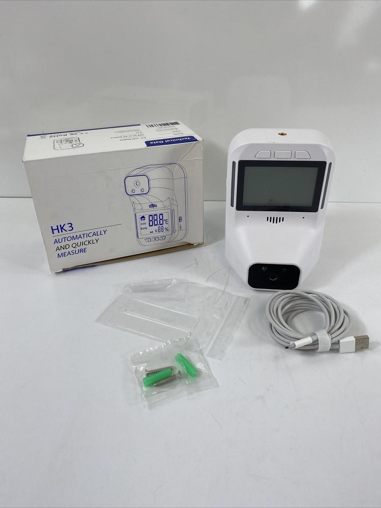 Wall Mounted Thermometer, Non Touch Forehead Infrared Thermometer w/ Ac