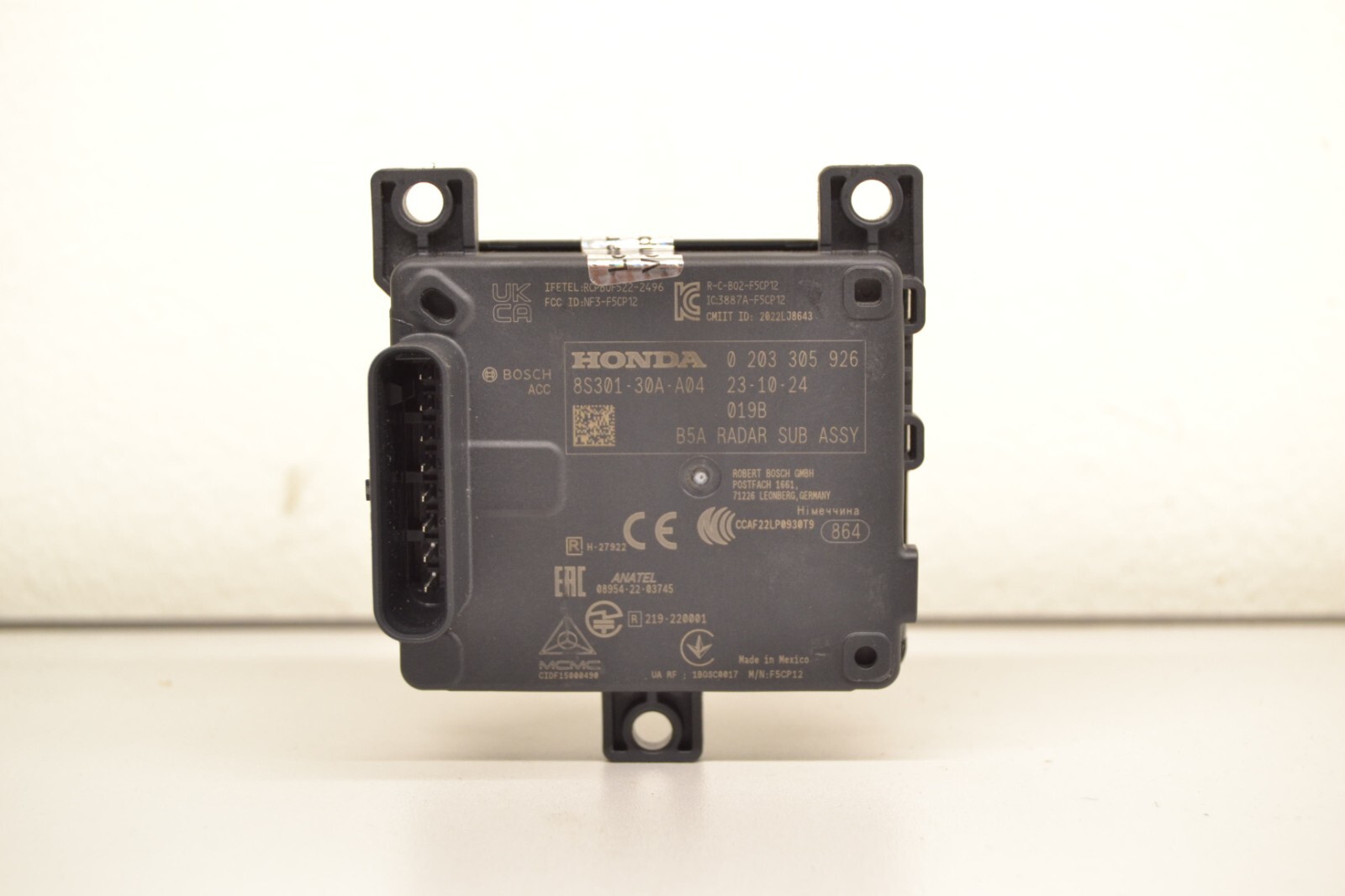 OEM 2023 Honda CR-V Cruise Control Distance Sensor Assembly Radar 8S301-3A0-A06