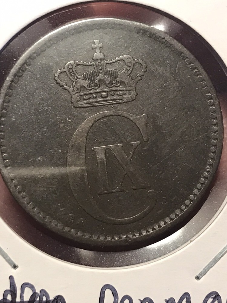 1884 Denmark 5 Ore KM #794.1