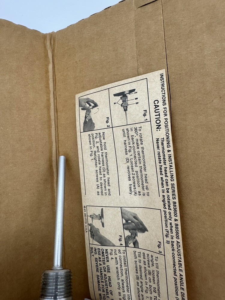 Trerice Bi-Metal Thermometer Model B8520408