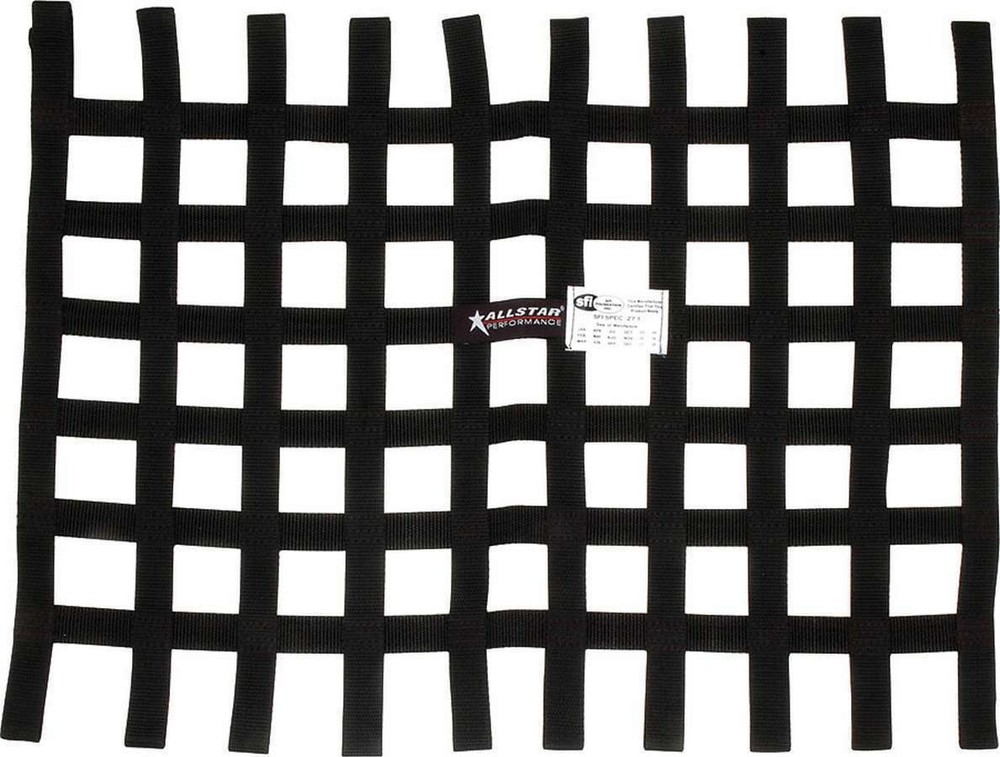 ALLSTAR PERFORMANCE Window Net Loop Style 18 x 24 SFI Black