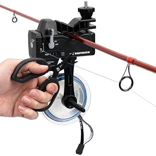 Fishing Line Spooler with Line Counter & Braid Scissors - Portable, Compact Tool
