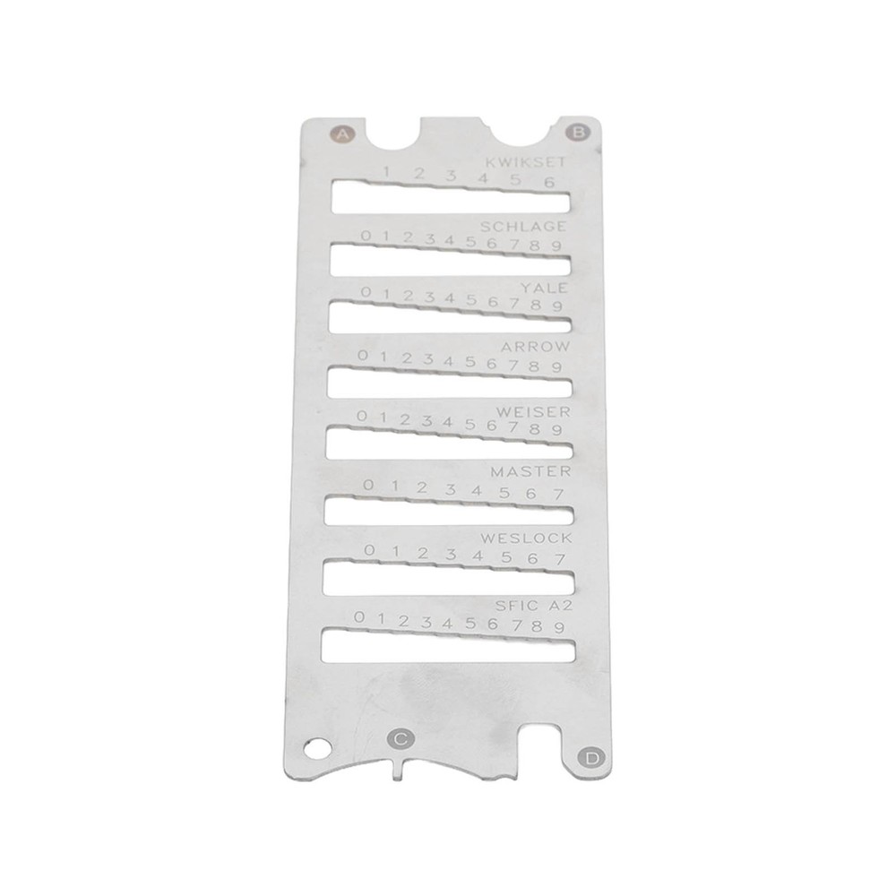 Portable Key Gauge Spring Steel Key Decoder Accuracy Key Gauge Tool Accessory