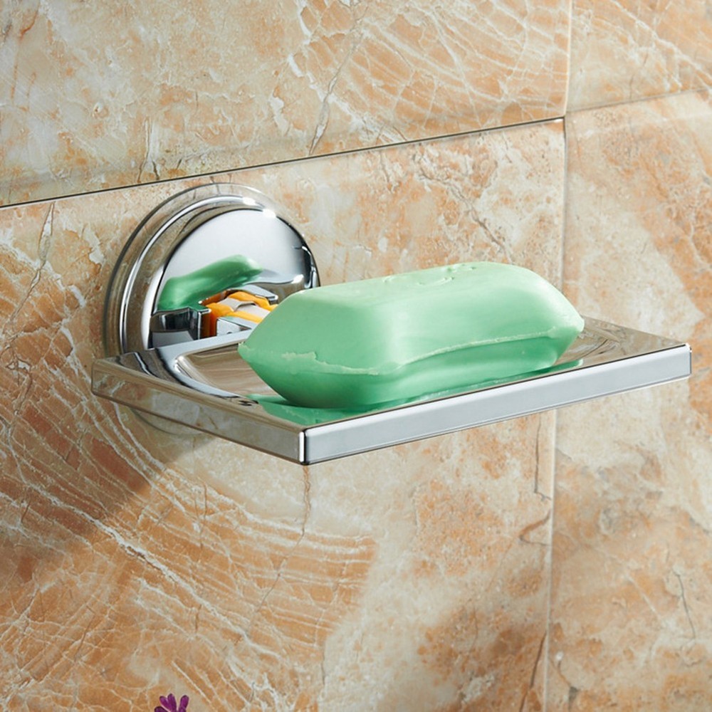 Soap Storage Rack Adhesive Holder Bathroom Accessory Shower Tray