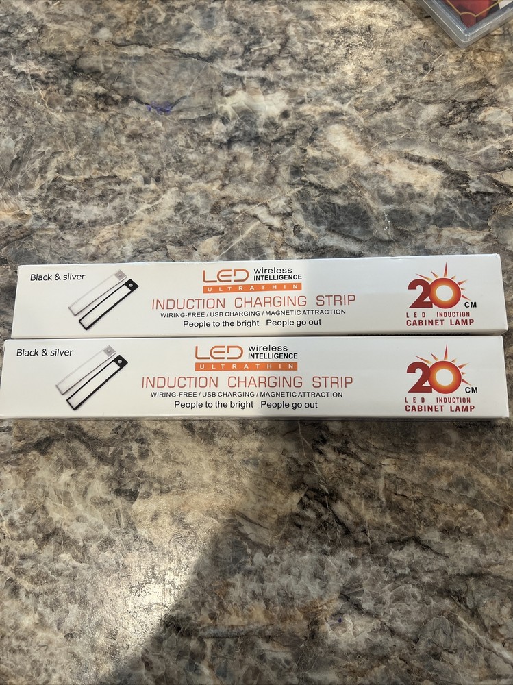 LED wireless Intelligence Ultra thin Induction Charging Strip Silver