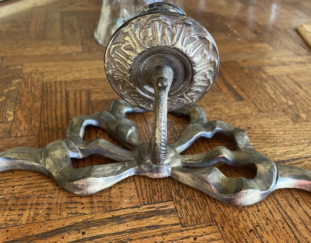 Brass Candle Wall Sconce VTG