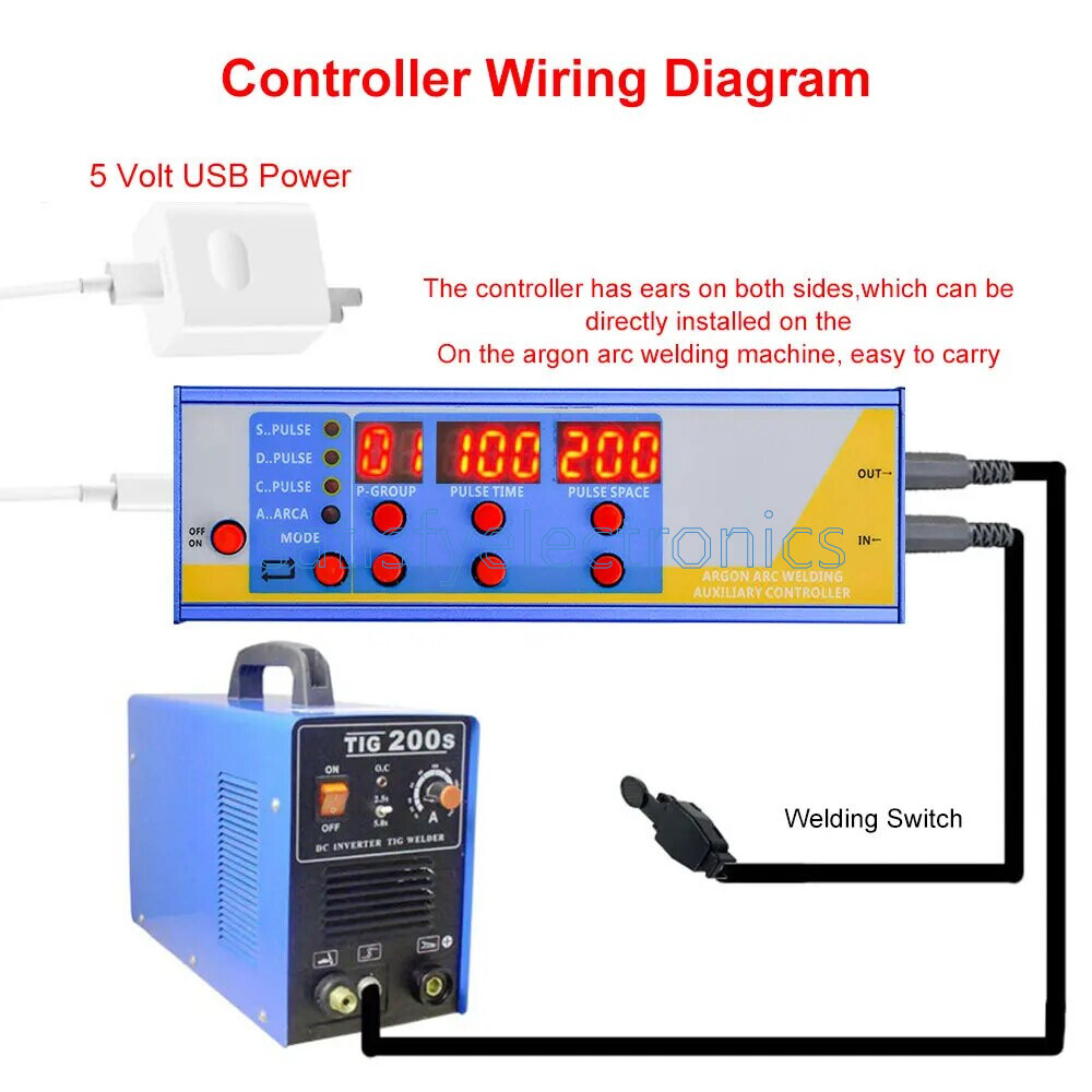 Argon Arc Welding Retrofit Cold Welding Spot Machine Pulse Auxiliary Controller